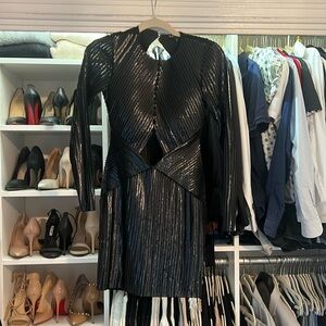 Express sequined long sleeve dress, size 0